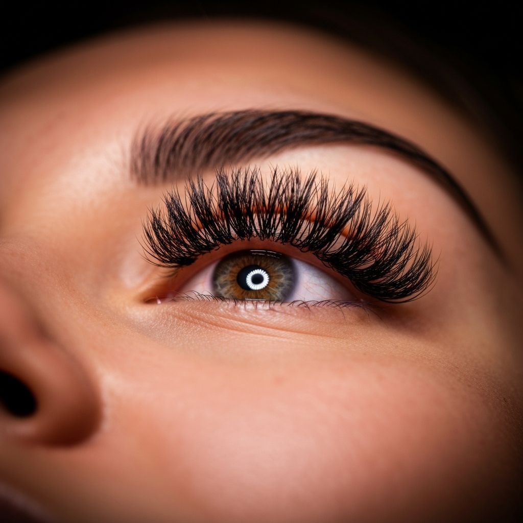 Premium lash extensions at Aruba's Beauty Studio